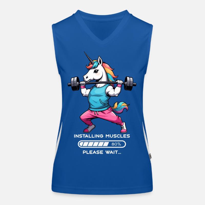 Licorne bodybuilder Débardeur respirant contrasté Femme