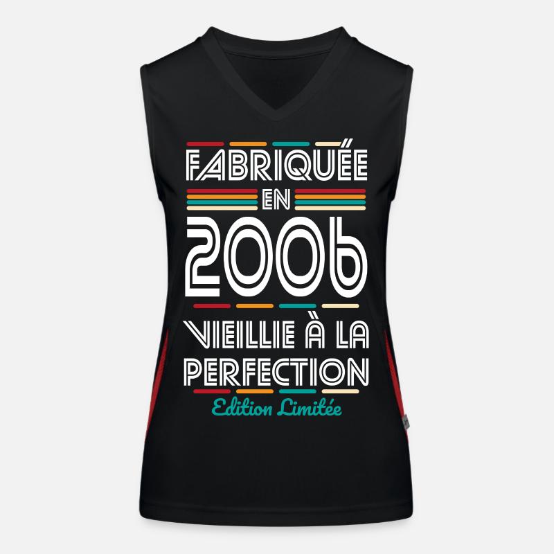 2006 – Hergestellt – Perfekt gereift Funktionelles Kontrast-Tank Top für Frauen