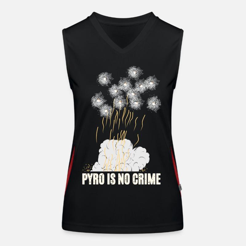 Pyro Is No Crime Women's Functional Contrast Tank Top