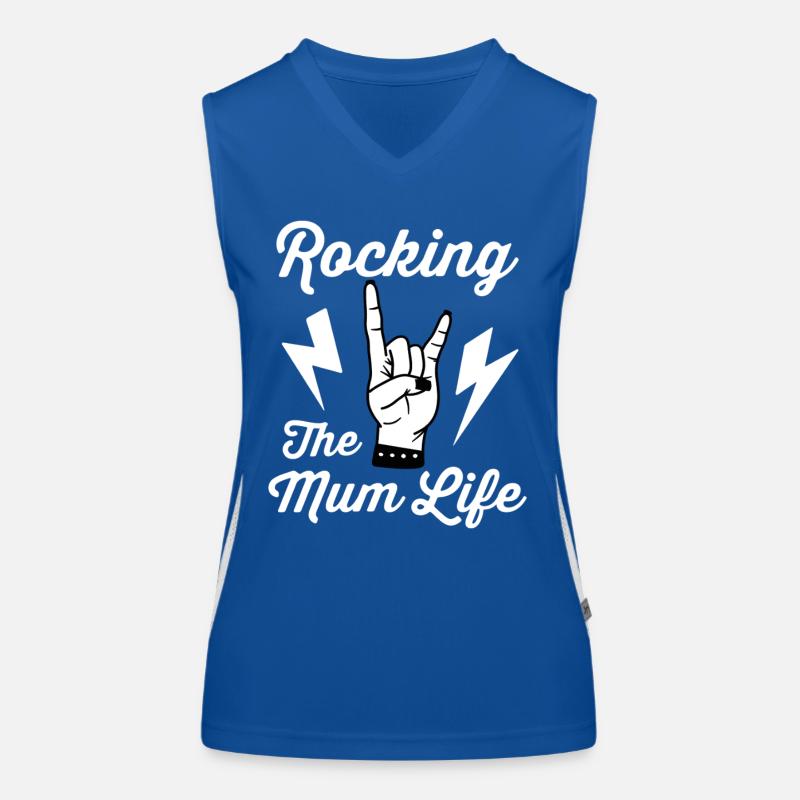 Das Mutterleben rocken Funktionelles Kontrast-Tank Top für Frauen