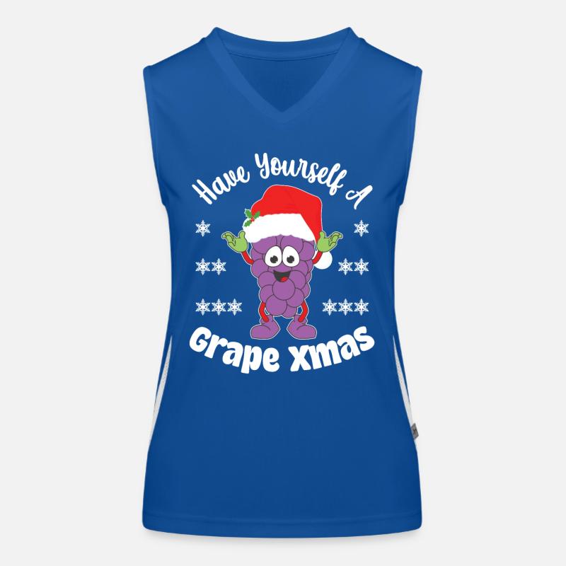 Have yourself a Grape Xmas Women's Functional Contrast Tank Top