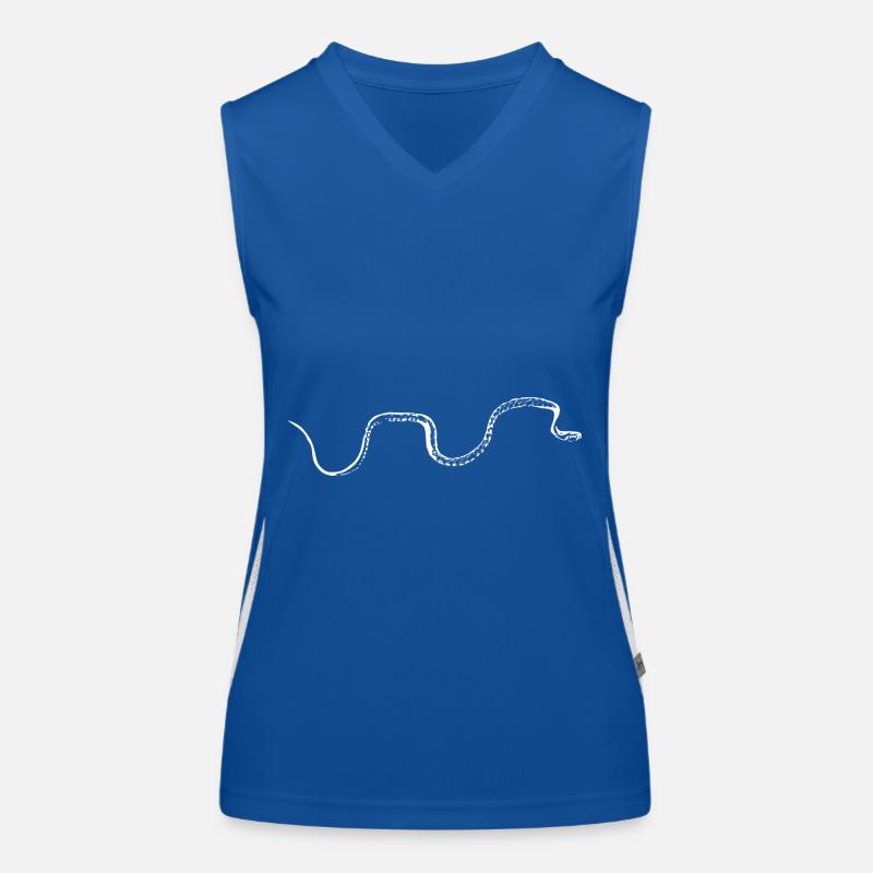 Snake white Women's Functional Contrast Tank Top
