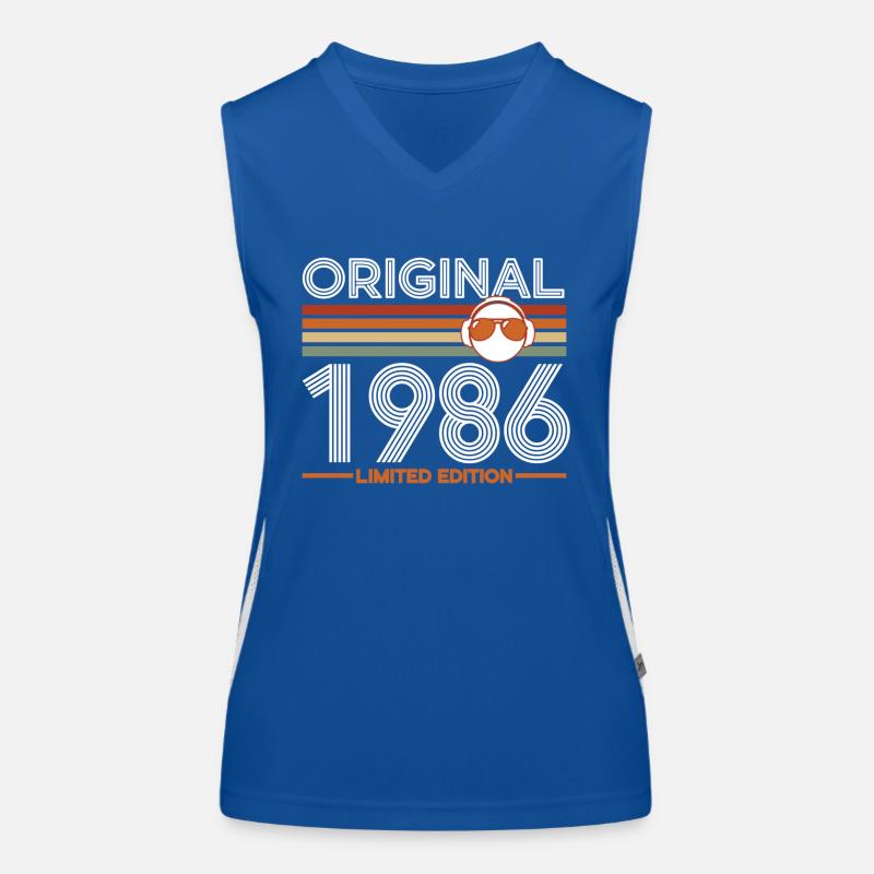 1986 Débardeur respirant contrasté Femme