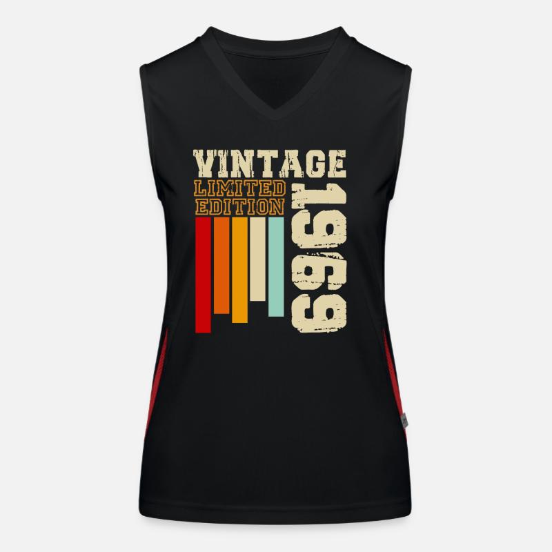 1969 Funktionelles Kontrast-Tank Top für Frauen