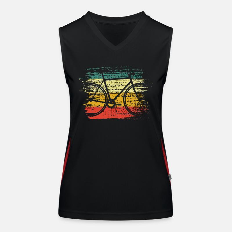 Vélo rétro Débardeur respirant contrasté Femme
