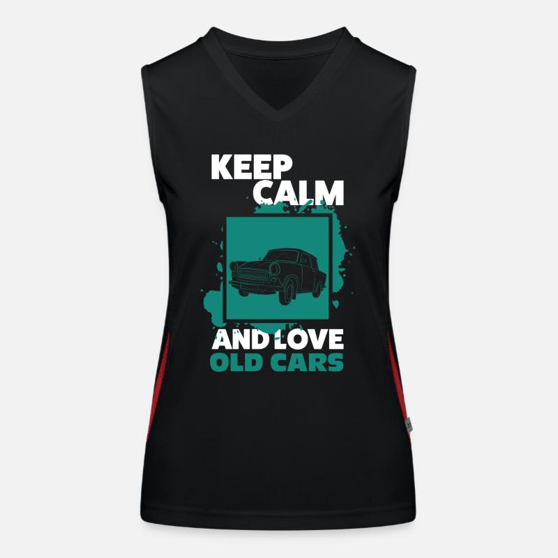 Oldtimer Auto Funktionelles Kontrast-Tank Top für Frauen
