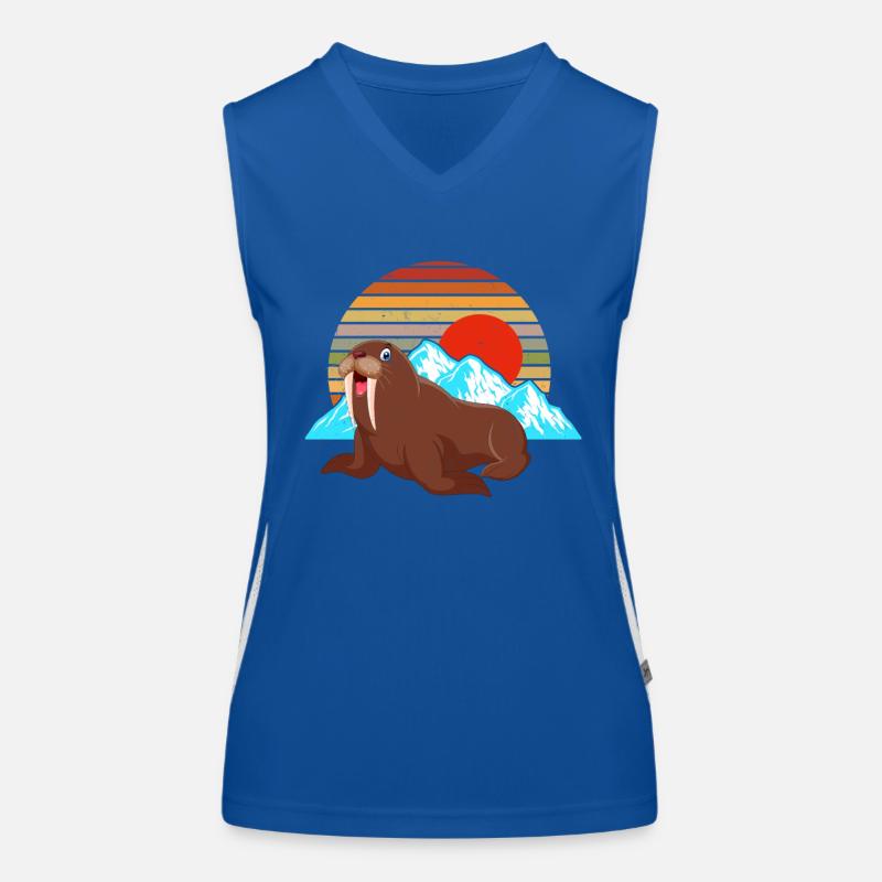 Walross Funktionelles Kontrast-Tank Top für Frauen