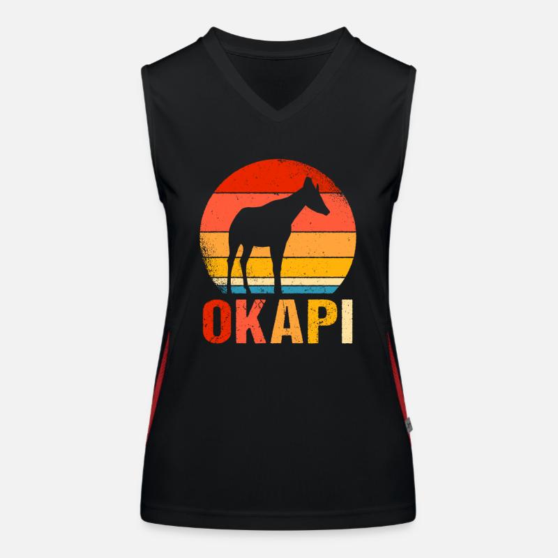 Okapi Retro Cadeau Débardeur respirant contrasté Femme