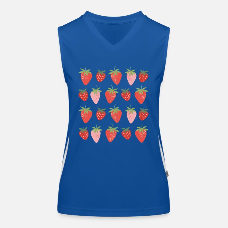 Erdbeeren Funktionelles Kontrast-Tank Top für Frauen