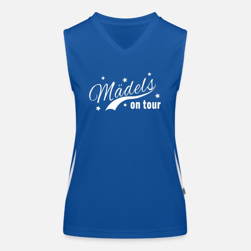 Mädels on Tour Funktionelles Kontrast-Tank Top für Frauen