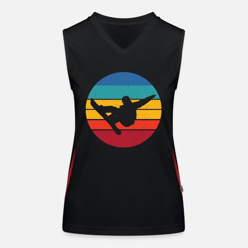 Snowboard Débardeur respirant contrasté Femme