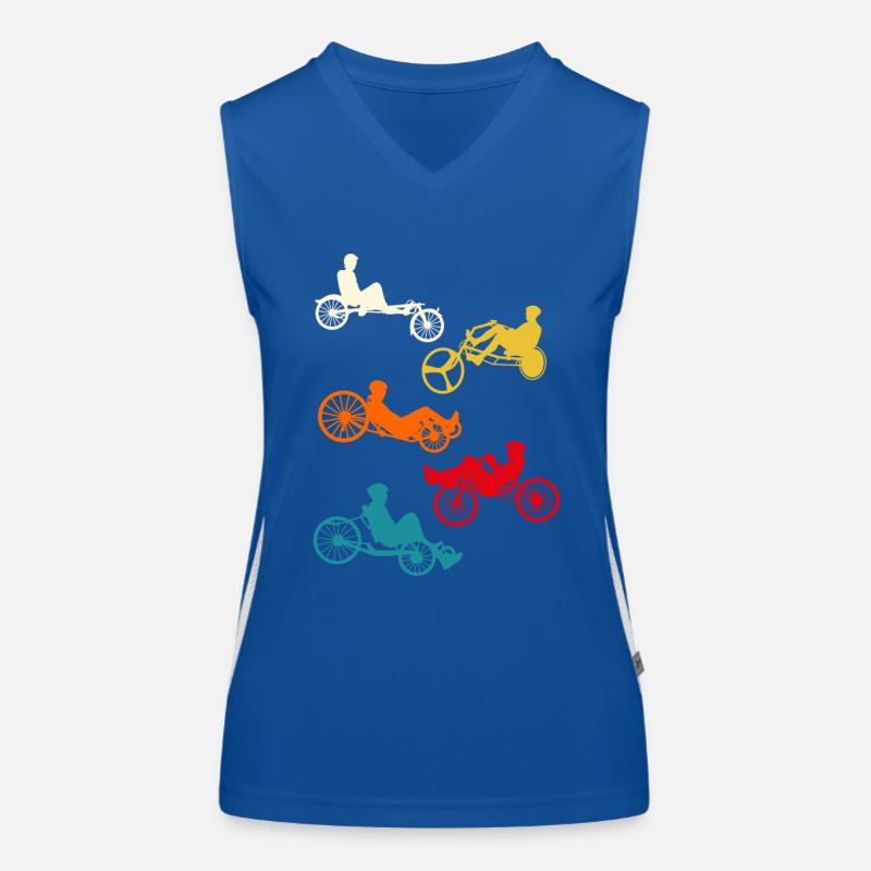 Vélo couché Débardeur respirant contrasté Femme