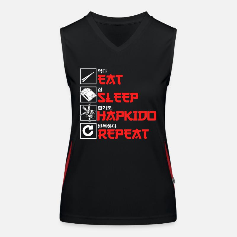 Hapkido Evolution Funktionelles Kontrast-Tank Top für Frauen