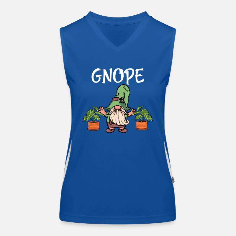 Gartenzwerg Gnope Funktionelles Kontrast-Tank Top für Frauen