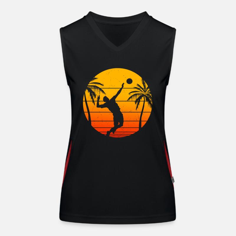 Beach Volleyball Funktionelles Kontrast-Tank Top für Frauen