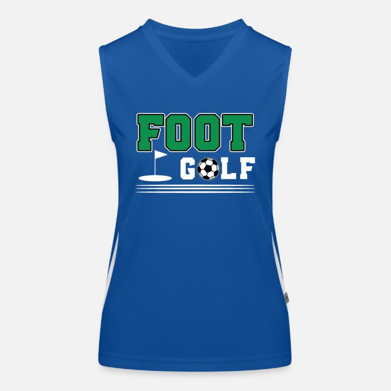 Footgolf Geschenk Funktionelles Kontrast-Tank Top für Frauen