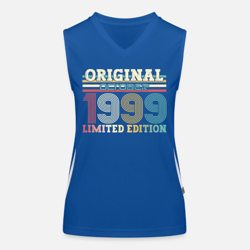 25th Birthday Legend October 1999 Volume 99 Women's Functional Contrast Tank Top