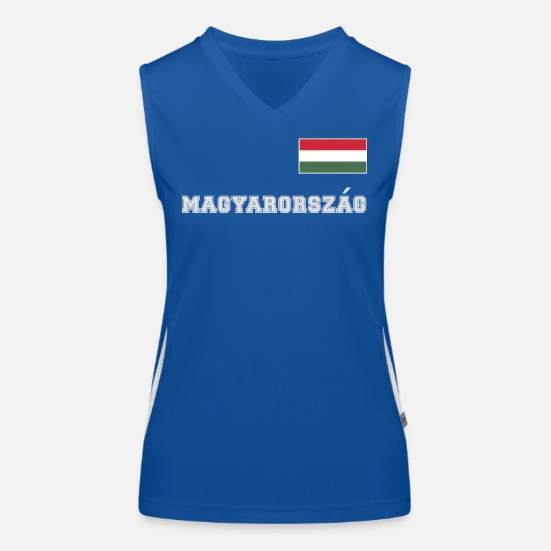 Look maillot de la Hongrie – MAGYARORSZÁG - Drapeau Débardeur respirant contrasté Femme