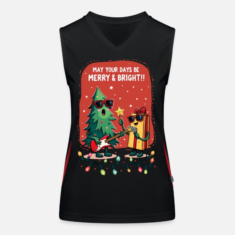 Fröhlich und hell Funktionelles Kontrast-Tank Top für Frauen