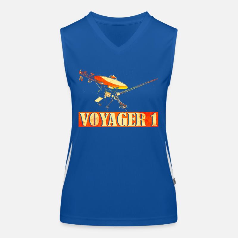 Voyager Interstellar Space Probe Women's Functional Contrast Tank Top