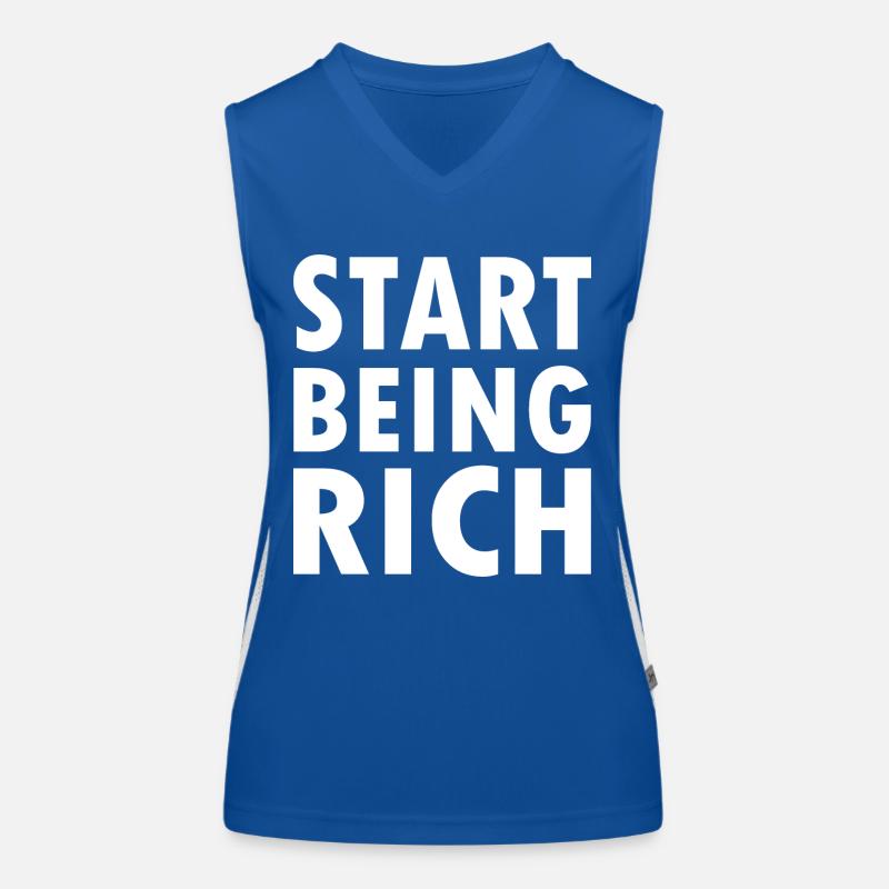Start being rich Débardeur respirant contrasté Femme