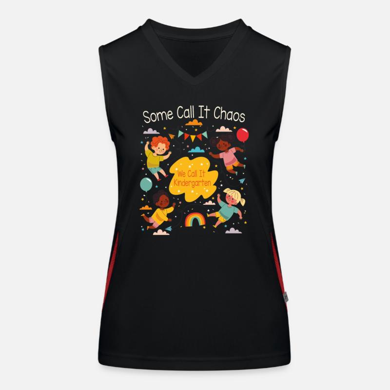 Kindergarten Funktionelles Kontrast-Tank Top für Frauen