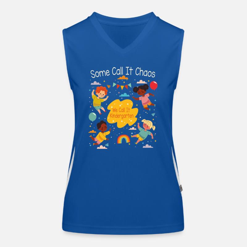 Kindergarten Funktionelles Kontrast-Tank Top für Frauen