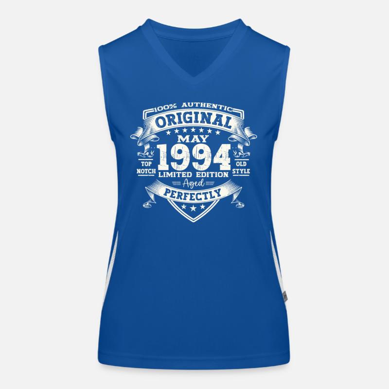 Date de naissance 1994 Mai 1994 Millésime 1994 Légende 94 Débardeur respirant contrasté Femme