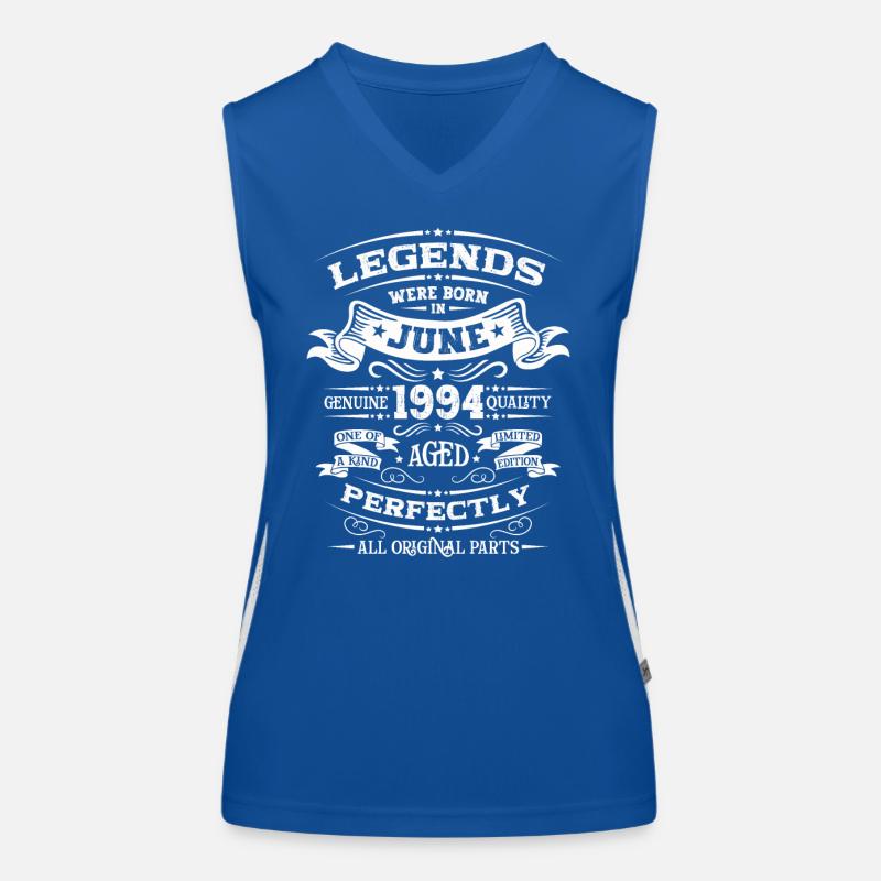 30e anniversaire Original juin 1994 Né en 1994 Débardeur respirant contrasté Femme