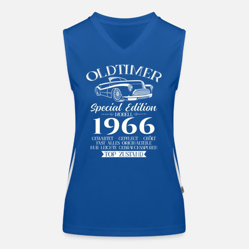 Oldtimer 1966 Jahrgang 1966 56. Geburtstag 1966 Funktionelles Kontrast-Tank Top für Frauen
