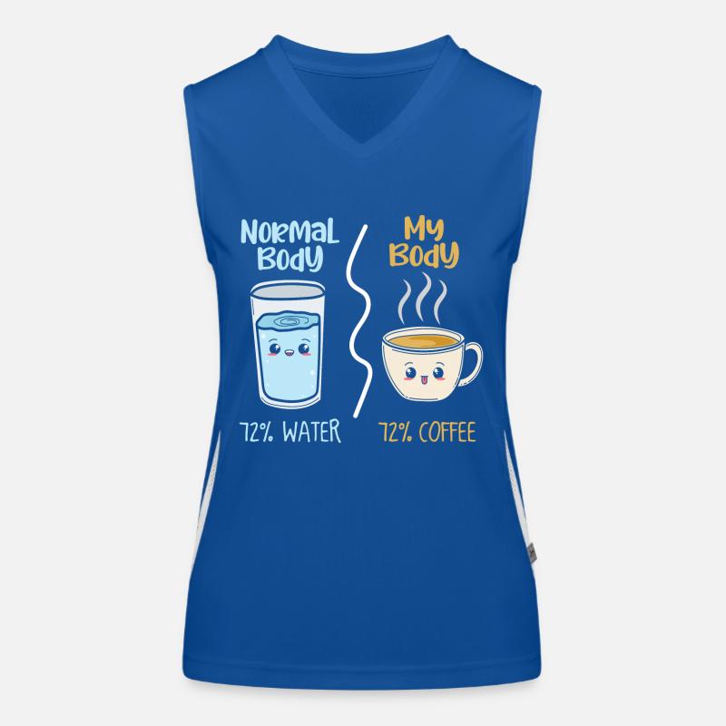 Geschenkidee - Normale Körper Mein Körper Funktionelles Kontrast-Tank Top für Frauen