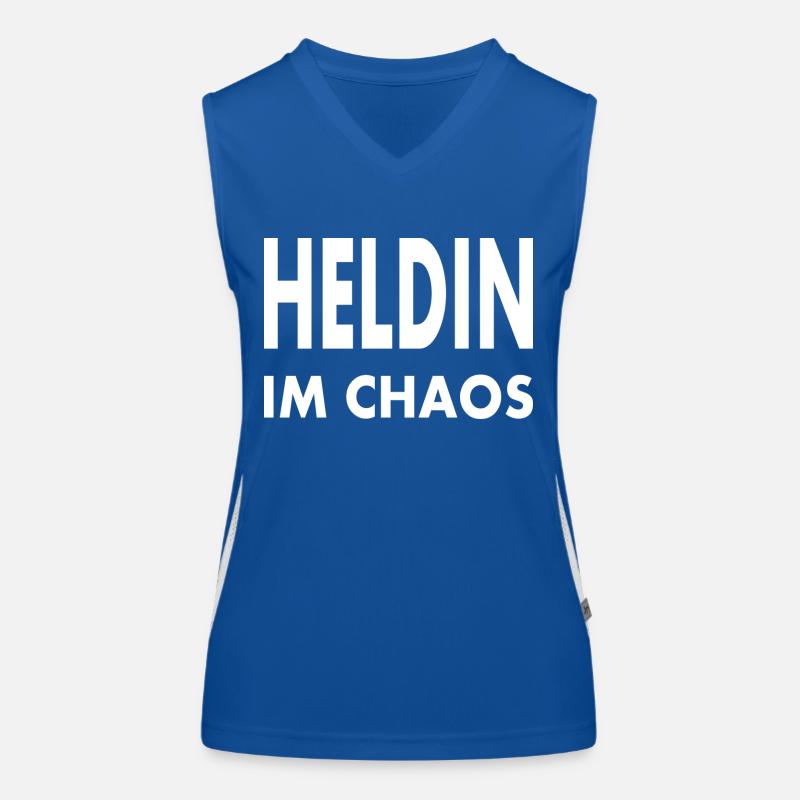 Heldin im Chaos Funktionelles Kontrast-Tank Top für Frauen