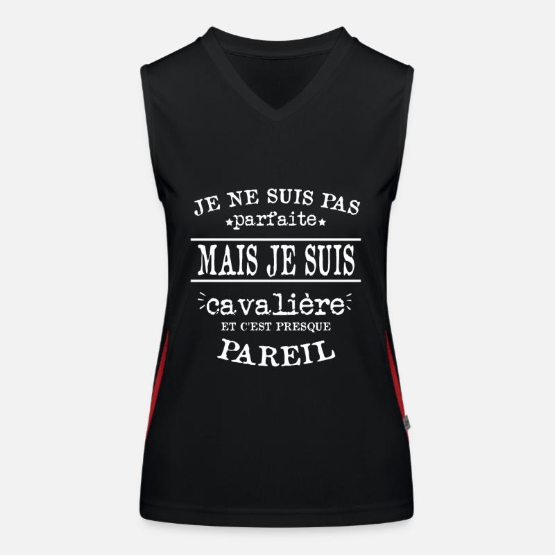 Je Suis Cavalière Parfaite Débardeur respirant contrasté Femme