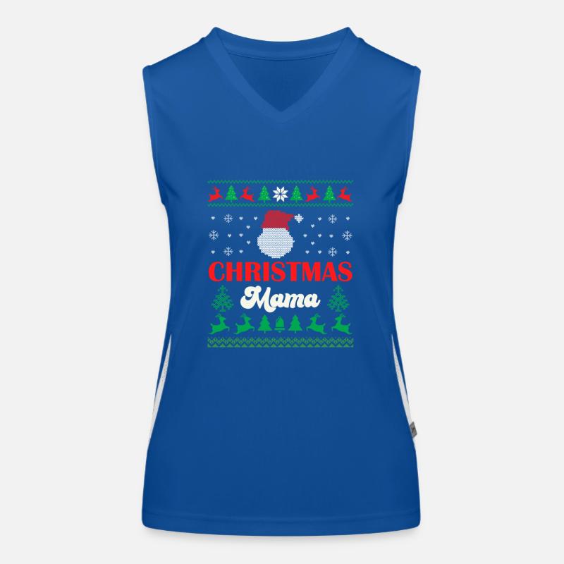 Merry Christmas Mama Women's Functional Contrast Tank Top