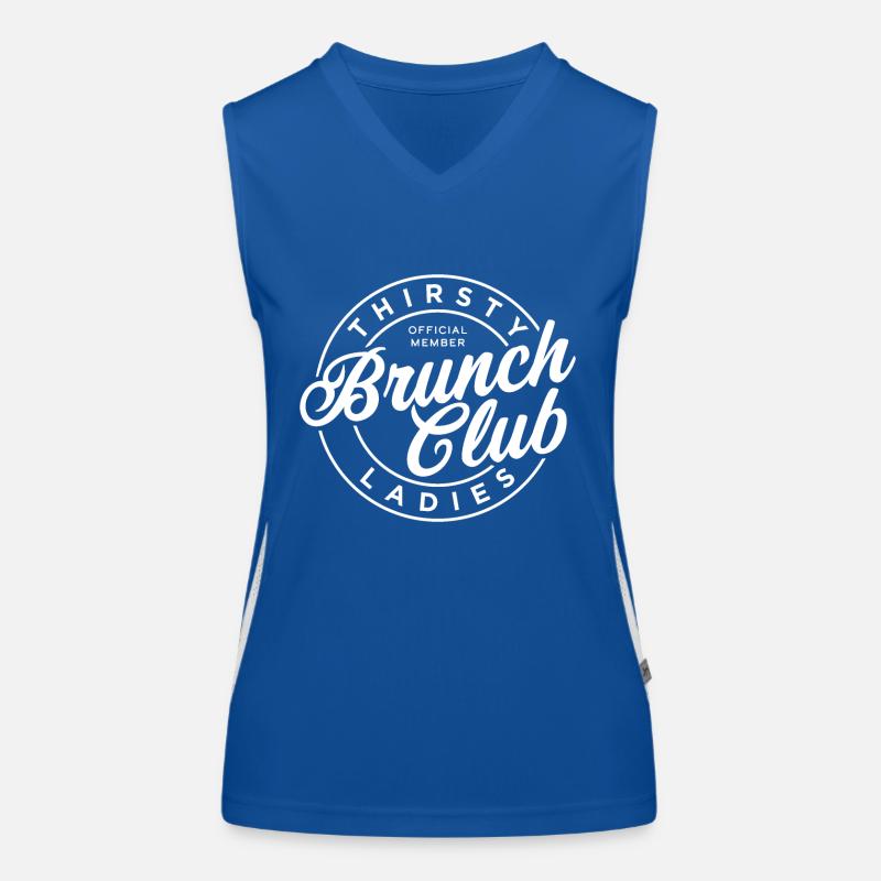 Durstiger Damen-Brunch-Club Funktionelles Kontrast-Tank Top für Frauen