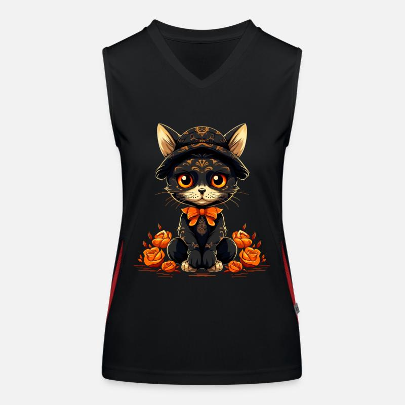 Mexican Cat 8 Women's Functional Contrast Tank Top