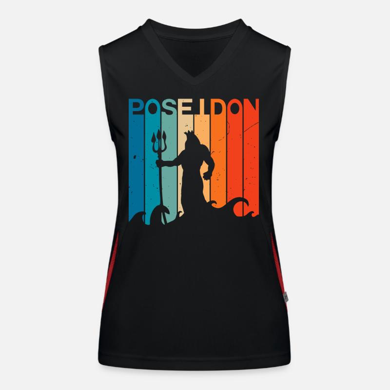 Poseidon Graphic Women's Functional Contrast Tank Top