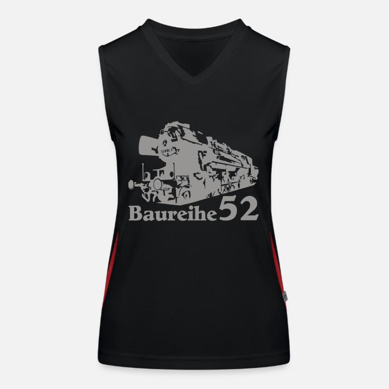 Dampflok Baureihe 52 Funktionelles Kontrast-Tank Top für Frauen