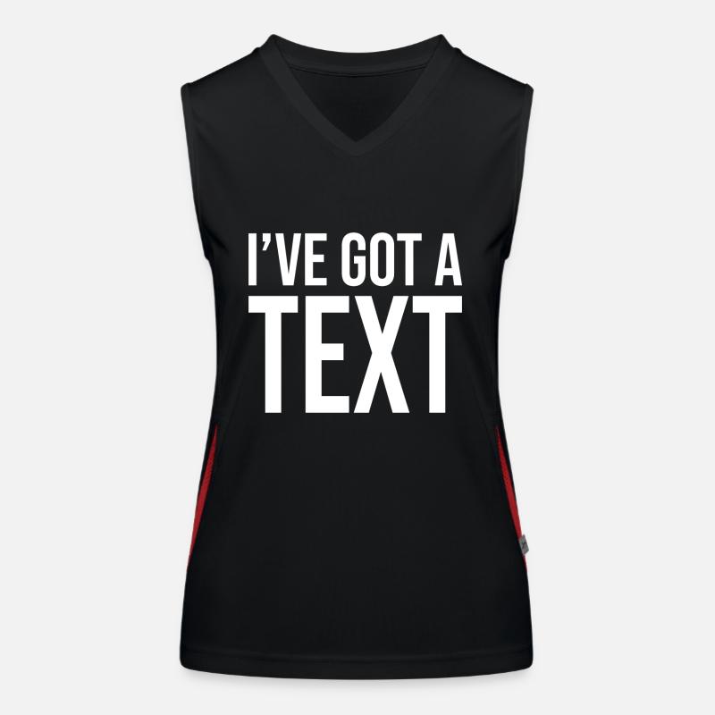 I've got a text Women's Functional Contrast Tank Top