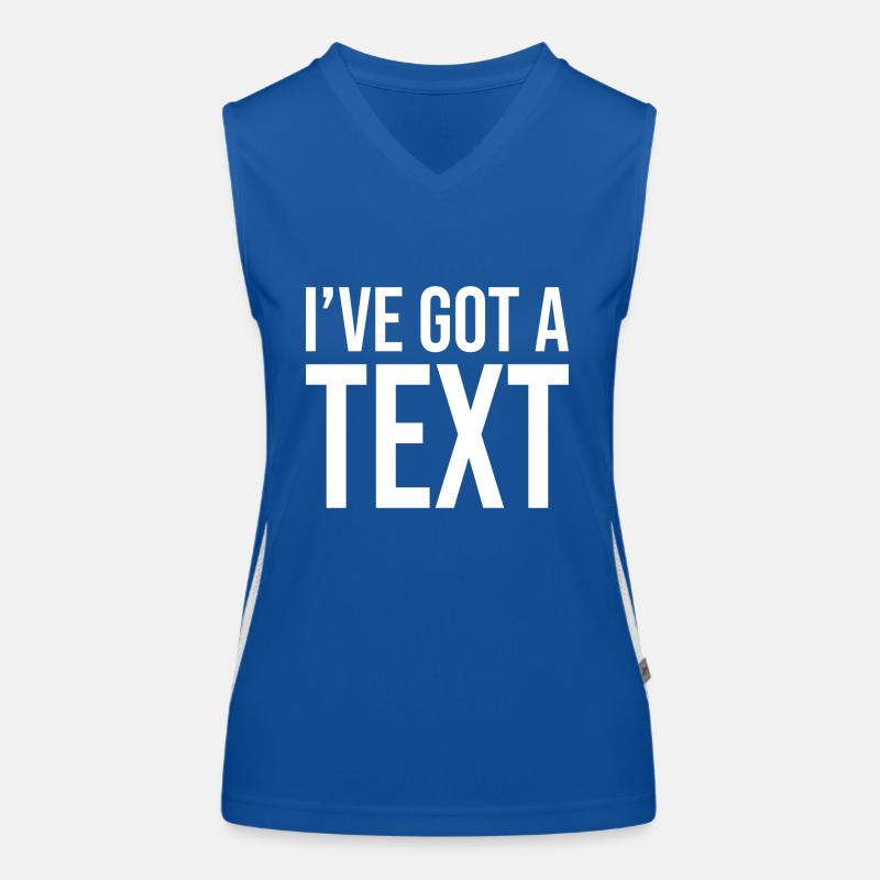 Ich habe einen Text Funktionelles Kontrast-Tank Top für Frauen