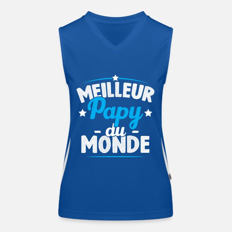 Meilleur papy du monde Débardeur respirant contrasté Femme