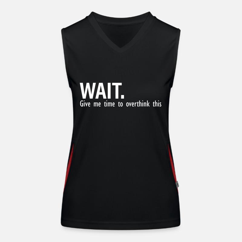 time to think about it Women's Functional Contrast Tank Top