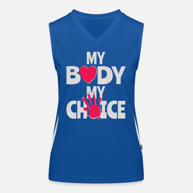 Mon corps Ma décision Débardeur respirant contrasté Femme