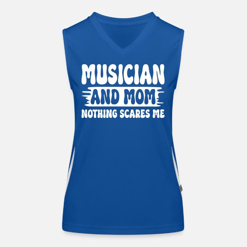 Mutter, Musikerin und Mutter, nichts macht mir Angst Funktionelles Kontrast-Tank Top für Frauen