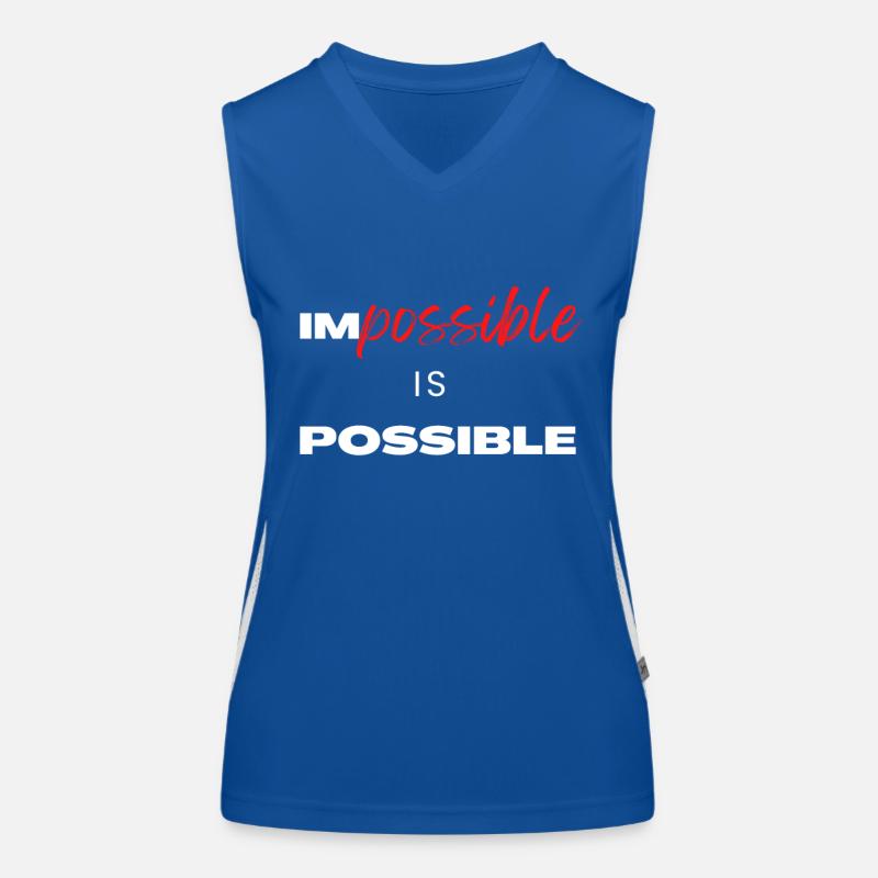L’impossible est possible Débardeur respirant contrasté Femme