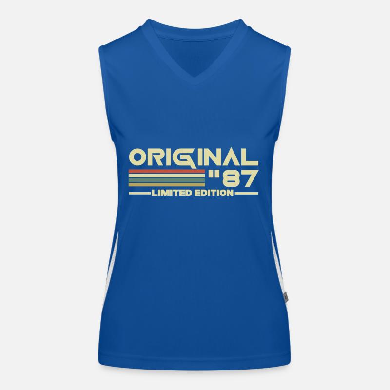 1987 Funktionelles Kontrast-Tank Top für Frauen
