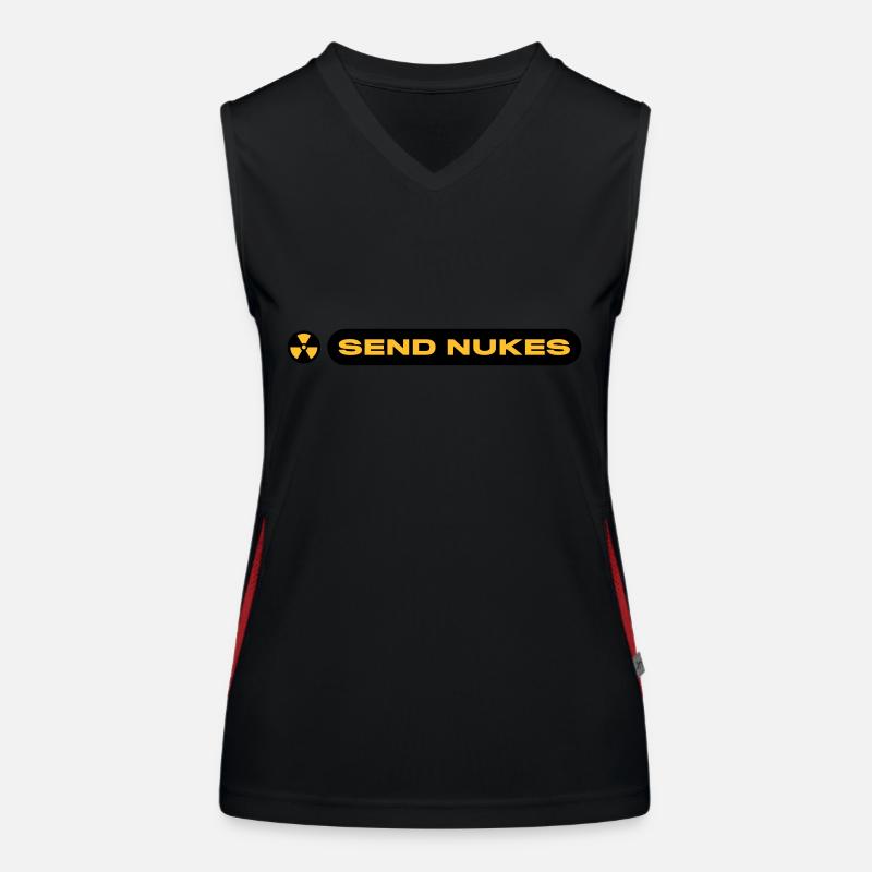 SEND NUKES Funktionelles Kontrast-Tank Top für Frauen
