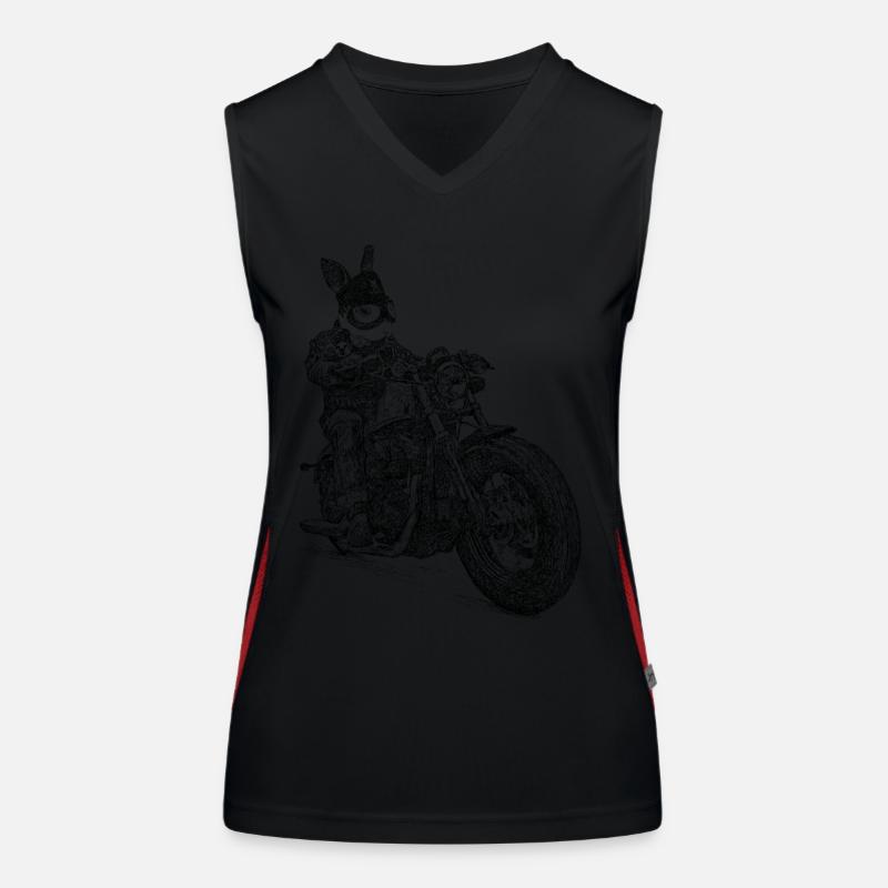 Bunnyrider Funktionelles Kontrast-Tank Top für Frauen