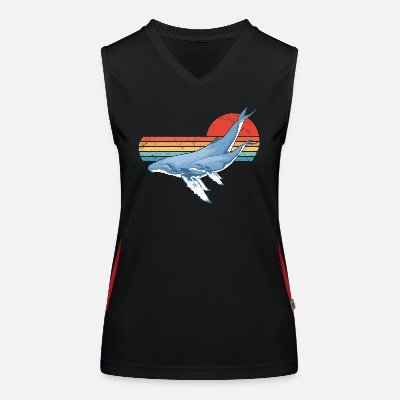 Baleines Débardeur respirant contrasté Femme