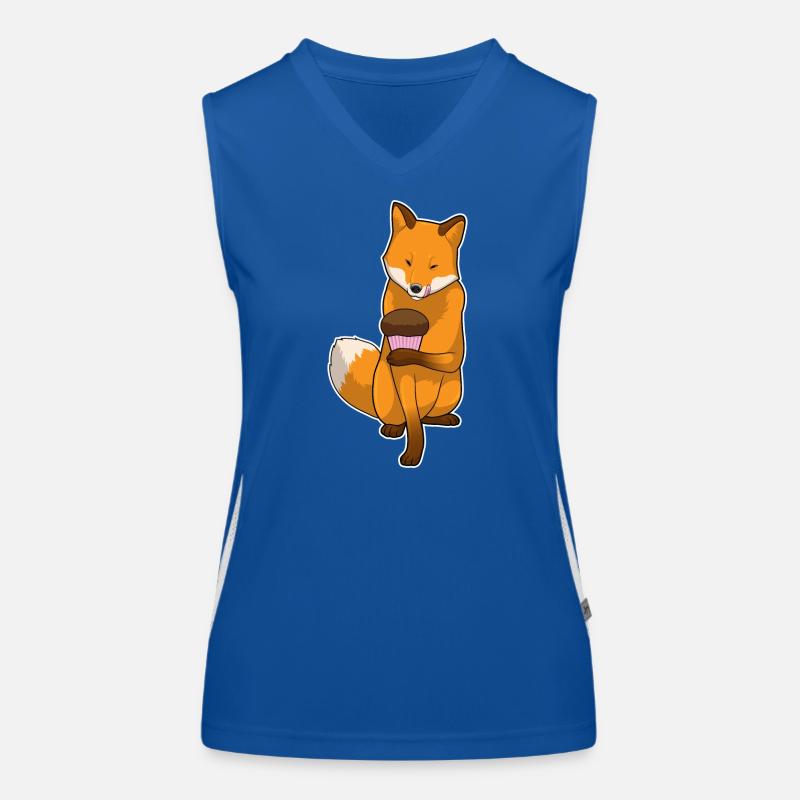 Fuchs Muffin Funktionelles Kontrast-Tank Top für Frauen